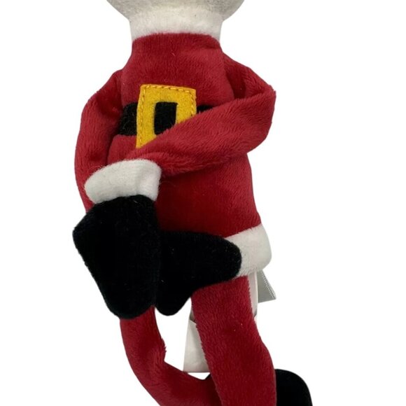 Hallmark Santa Plush Toy Multicolored Polyester Fiber Sitting Stuffed Holiday De - Picture 3 of 8